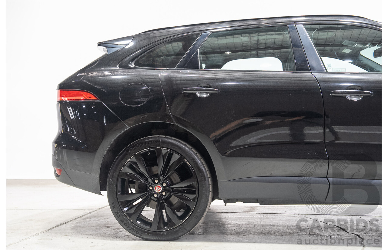 02/2017 Jaguar F-Pace 20d Prestige (AWD) MY17 4d Wagon Santorini Black Turbo Diesel 2.0L
