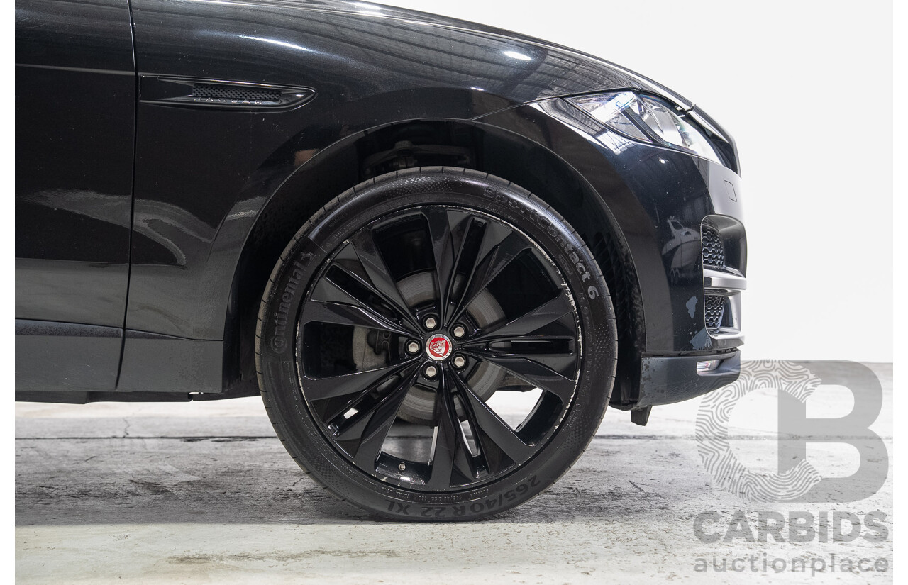 02/2017 Jaguar F-Pace 20d Prestige (AWD) MY17 4d Wagon Santorini Black Turbo Diesel 2.0L