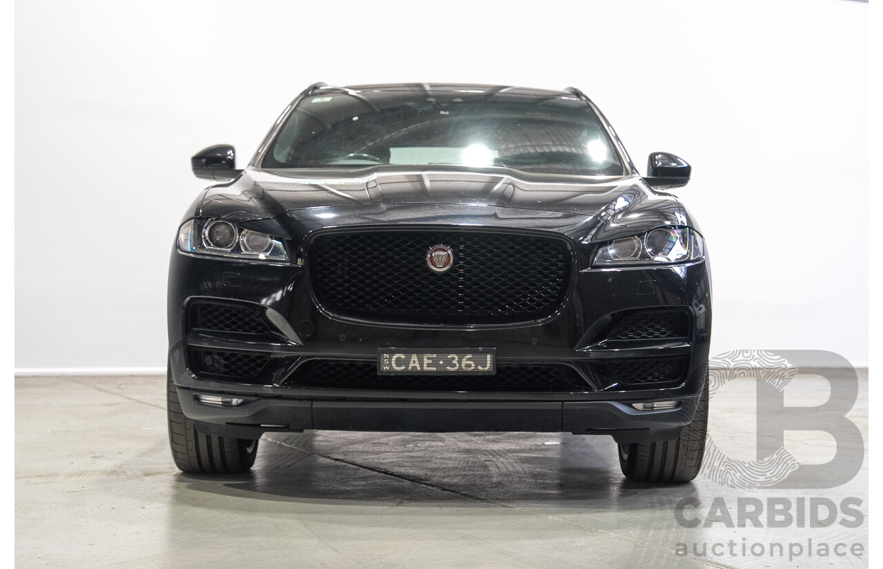 02/2017 Jaguar F-Pace 20d Prestige (AWD) MY17 4d Wagon Santorini Black Turbo Diesel 2.0L