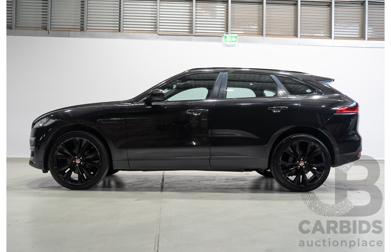 02/2017 Jaguar F-Pace 20d Prestige (AWD) MY17 4d Wagon Santorini Black Turbo Diesel 2.0L