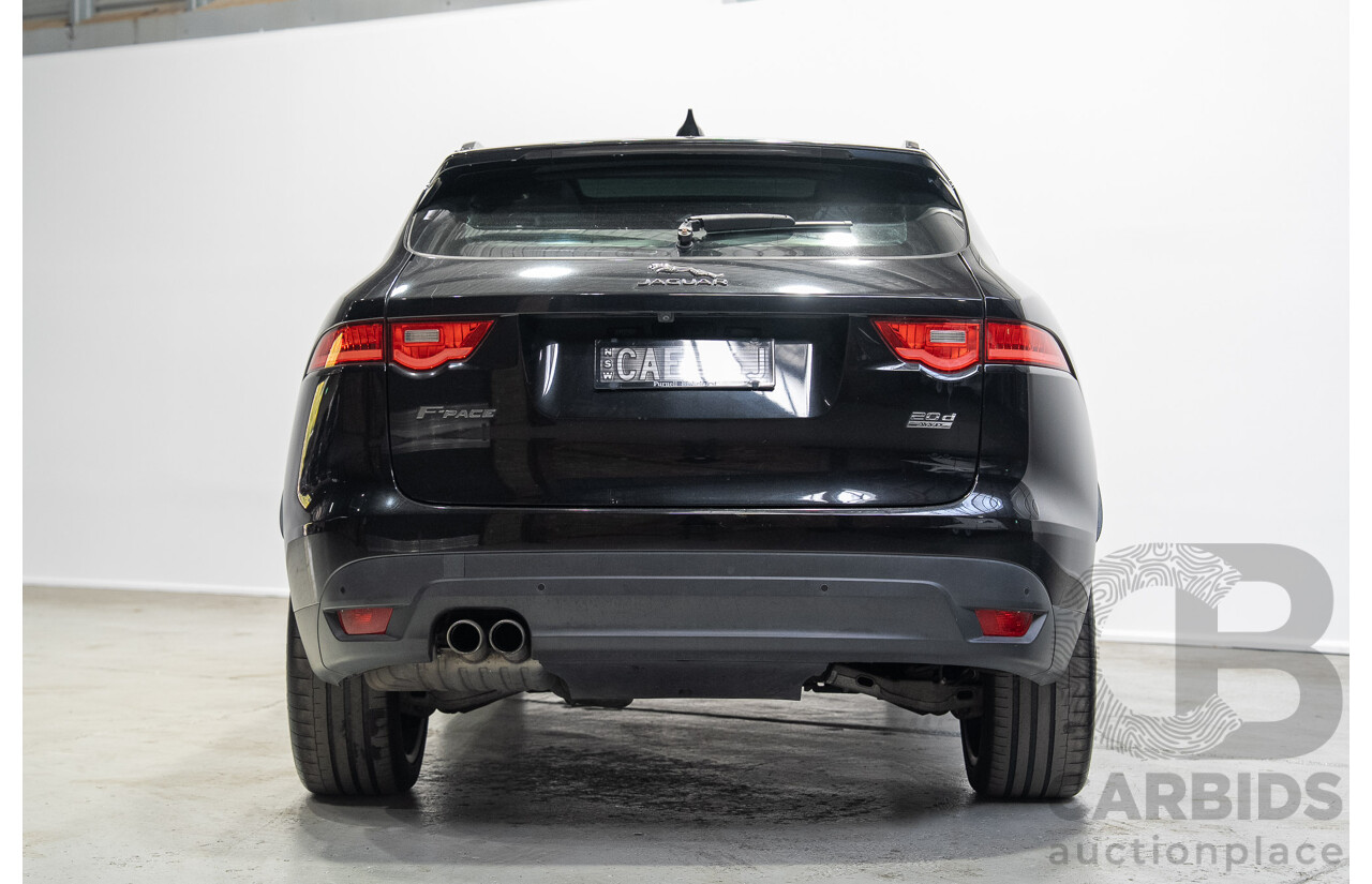 02/2017 Jaguar F-Pace 20d Prestige (AWD) MY17 4d Wagon Santorini Black Turbo Diesel 2.0L