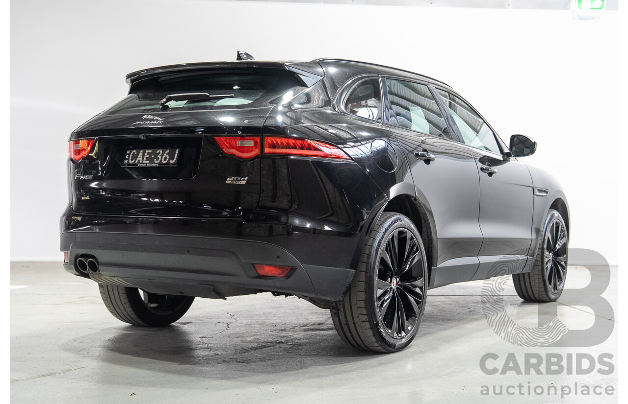 02/2017 Jaguar F-Pace 20d Prestige (AWD) MY17 4d Wagon Santorini Black Turbo Diesel 2.0L