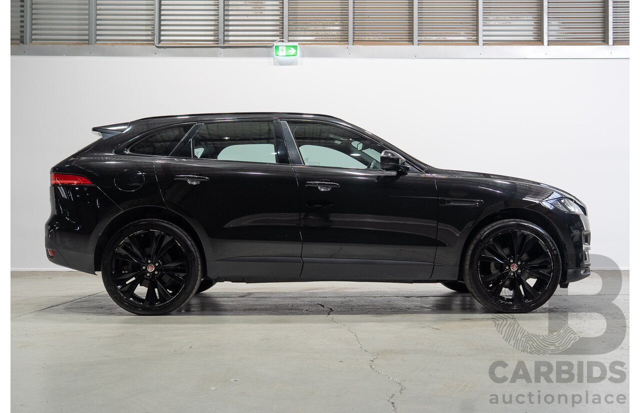 02/2017 Jaguar F-Pace 20d Prestige (AWD) MY17 4d Wagon Santorini Black Turbo Diesel 2.0L