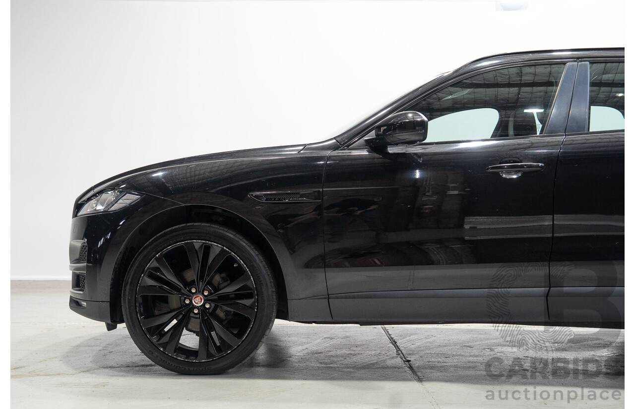 02/2017 Jaguar F-Pace 20d Prestige (AWD) MY17 4d Wagon Santorini Black Turbo Diesel 2.0L