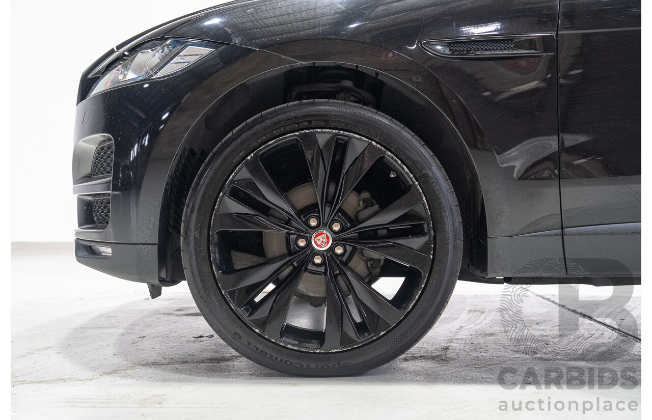 02/2017 Jaguar F-Pace 20d Prestige (AWD) MY17 4d Wagon Santorini Black Turbo Diesel 2.0L