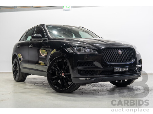 02/2017 Jaguar F-Pace 20d Prestige (AWD) MY17 4d Wagon Santorini Black Turbo Diesel 2.0L