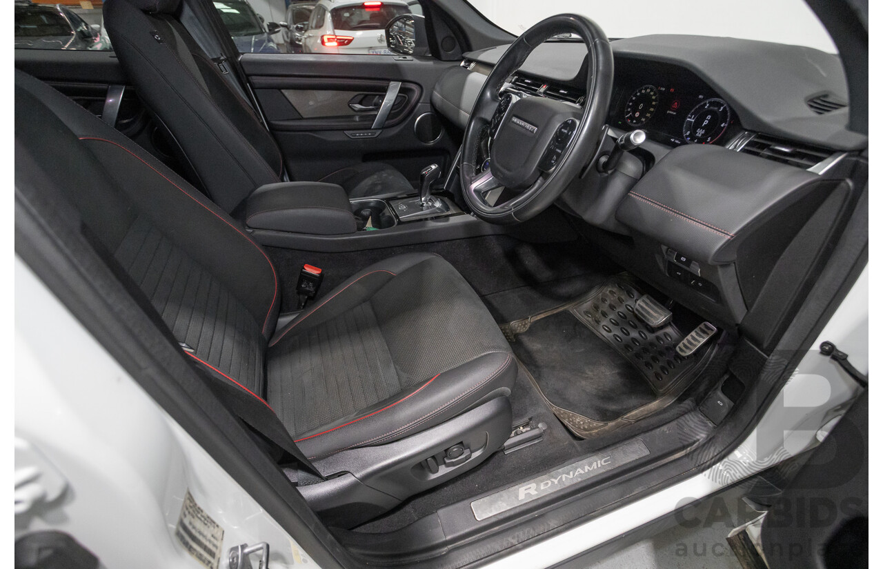 10/2020 Land Rover Discovery Sport D180 R-Dynamic SE (AWD) L550 MY20.5 4d Wagon Fuji White Turbo 2.0L - 7 Seater