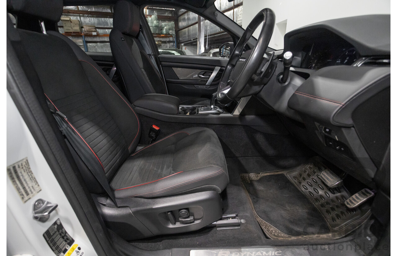 10/2020 Land Rover Discovery Sport D180 R-Dynamic SE (AWD) L550 MY20.5 4d Wagon Fuji White Turbo 2.0L - 7 Seater