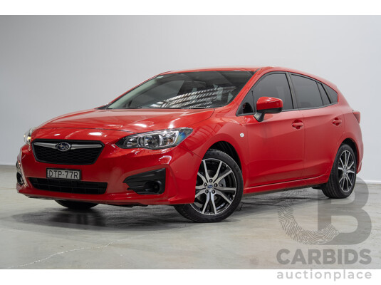 01/2018 Subaru Impreza 2.0i (AWD) MY18 5d Hatchback Red 2.0L