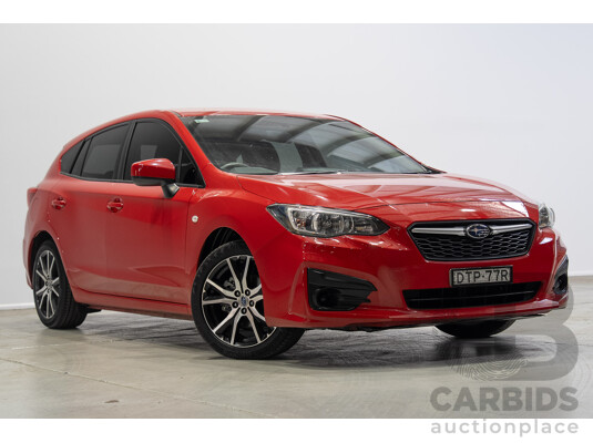 01/2018 Subaru Impreza 2.0i (AWD) MY18 5d Hatchback Red 2.0L