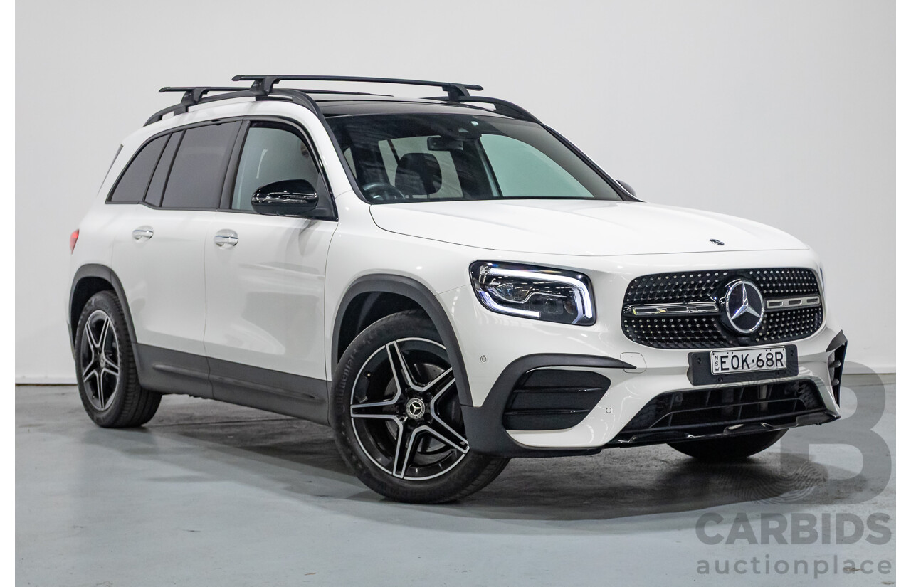 7/2021 Mercedes-Benz GLB 200 AMG Pack X247 MY21.5 4d Wagon Polar White Turbo 1.3L