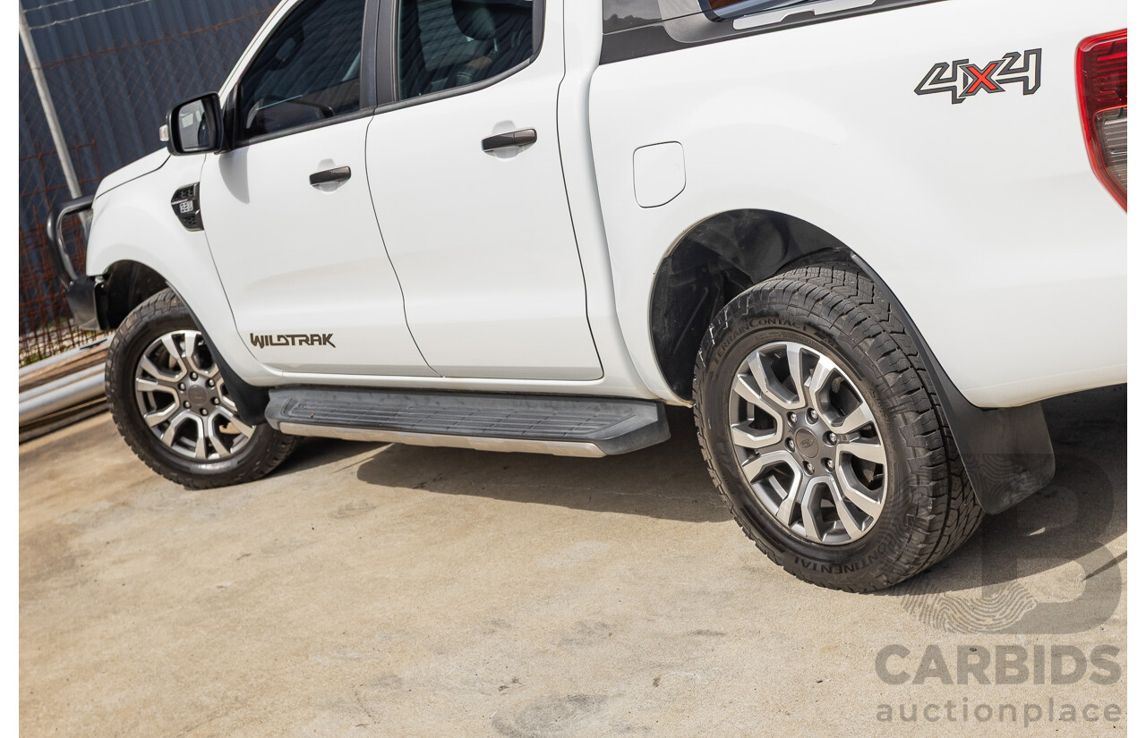 04/2018 Ford Ranger WILDTRAK 3.2 (4x4) PX MKII MY18 Dual Cab P/Up White Turbo Diesel 3.2L