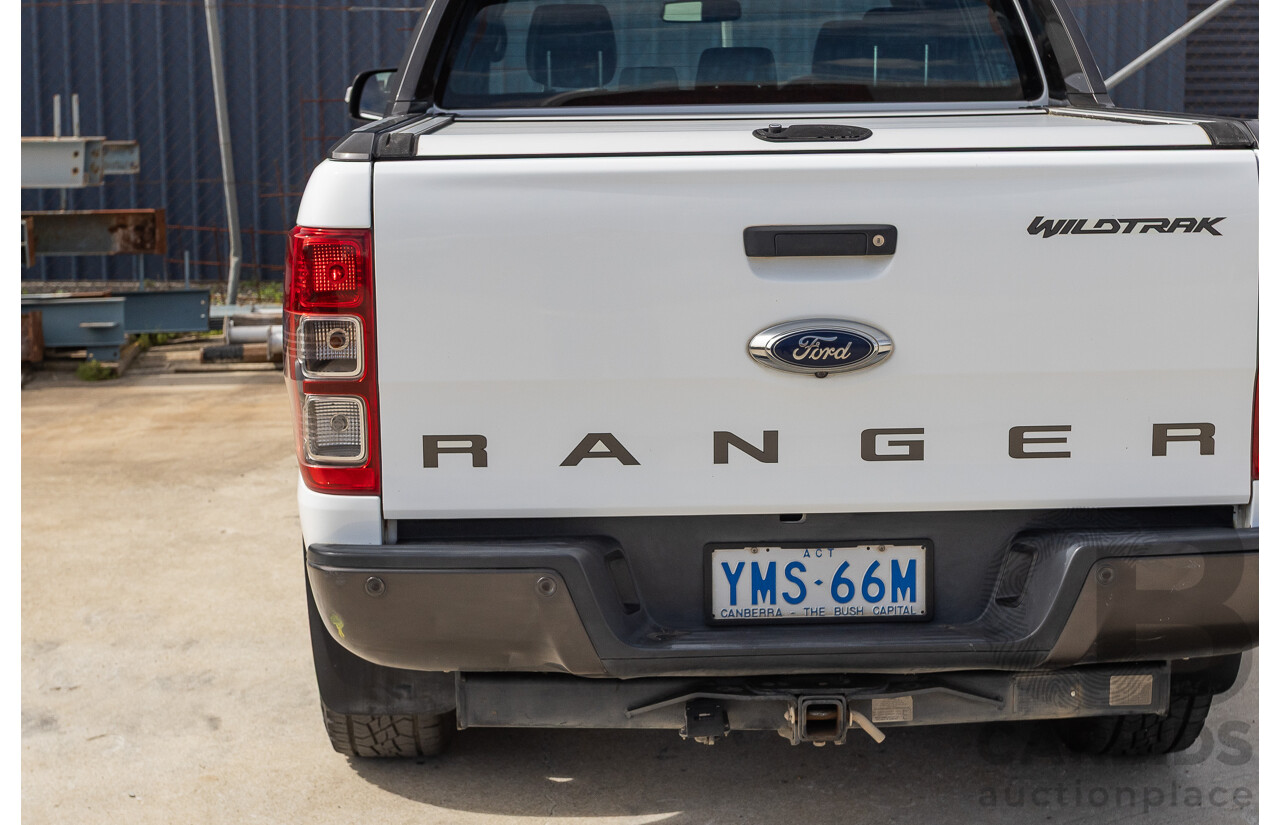 04/2018 Ford Ranger WILDTRAK 3.2 (4x4) PX MKII MY18 Dual Cab P/Up White Turbo Diesel 3.2L