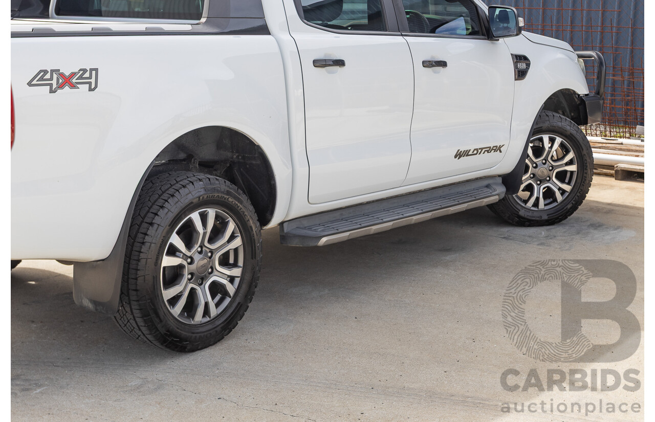 04/2018 Ford Ranger WILDTRAK 3.2 (4x4) PX MKII MY18 Dual Cab P/Up White Turbo Diesel 3.2L