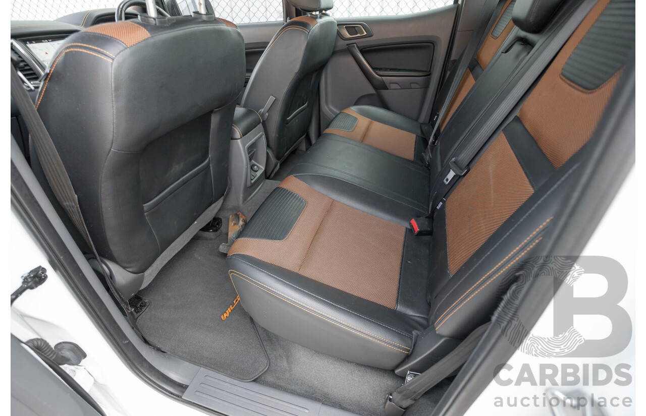 04/2018 Ford Ranger WILDTRAK 3.2 (4x4) PX MKII MY18 Dual Cab P/Up White Turbo Diesel 3.2L