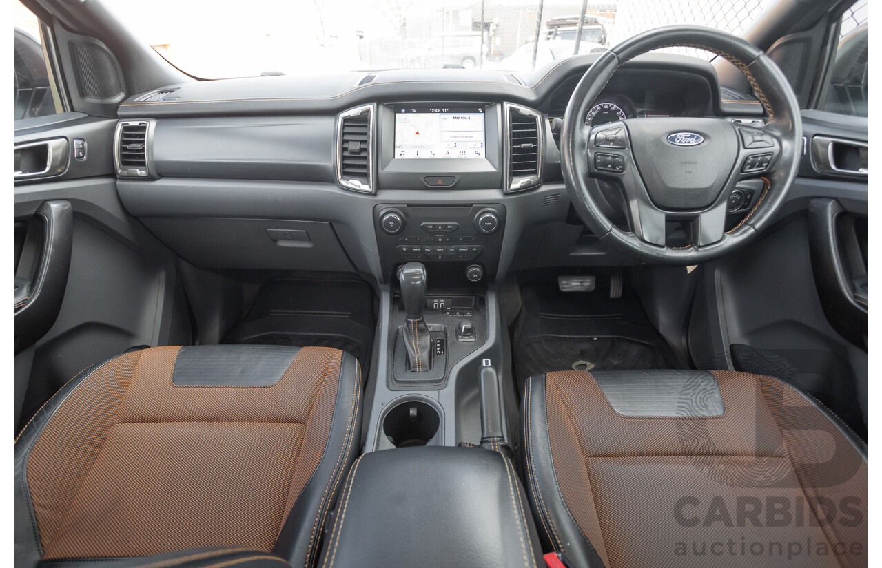04/2018 Ford Ranger WILDTRAK 3.2 (4x4) PX MKII MY18 Dual Cab P/Up White Turbo Diesel 3.2L