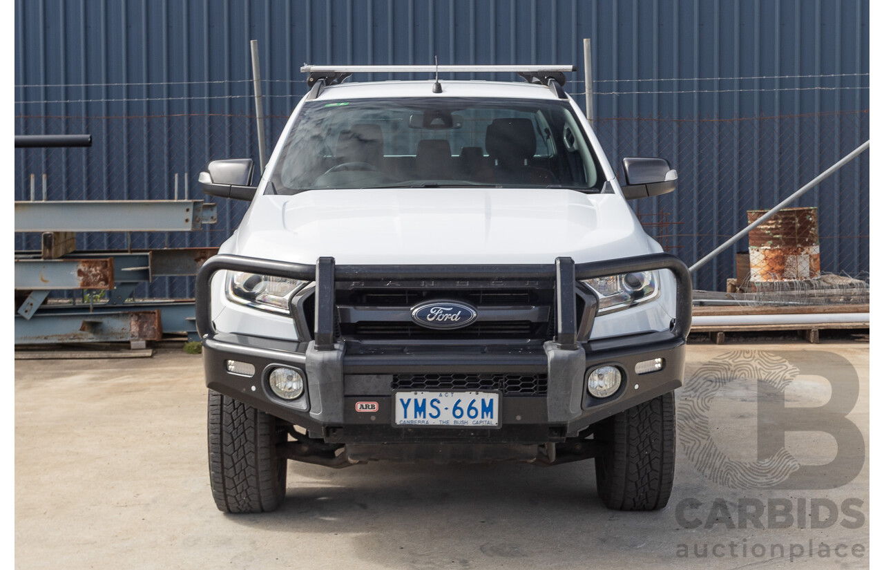 04/2018 Ford Ranger WILDTRAK 3.2 (4x4) PX MKII MY18 Dual Cab P/Up White Turbo Diesel 3.2L