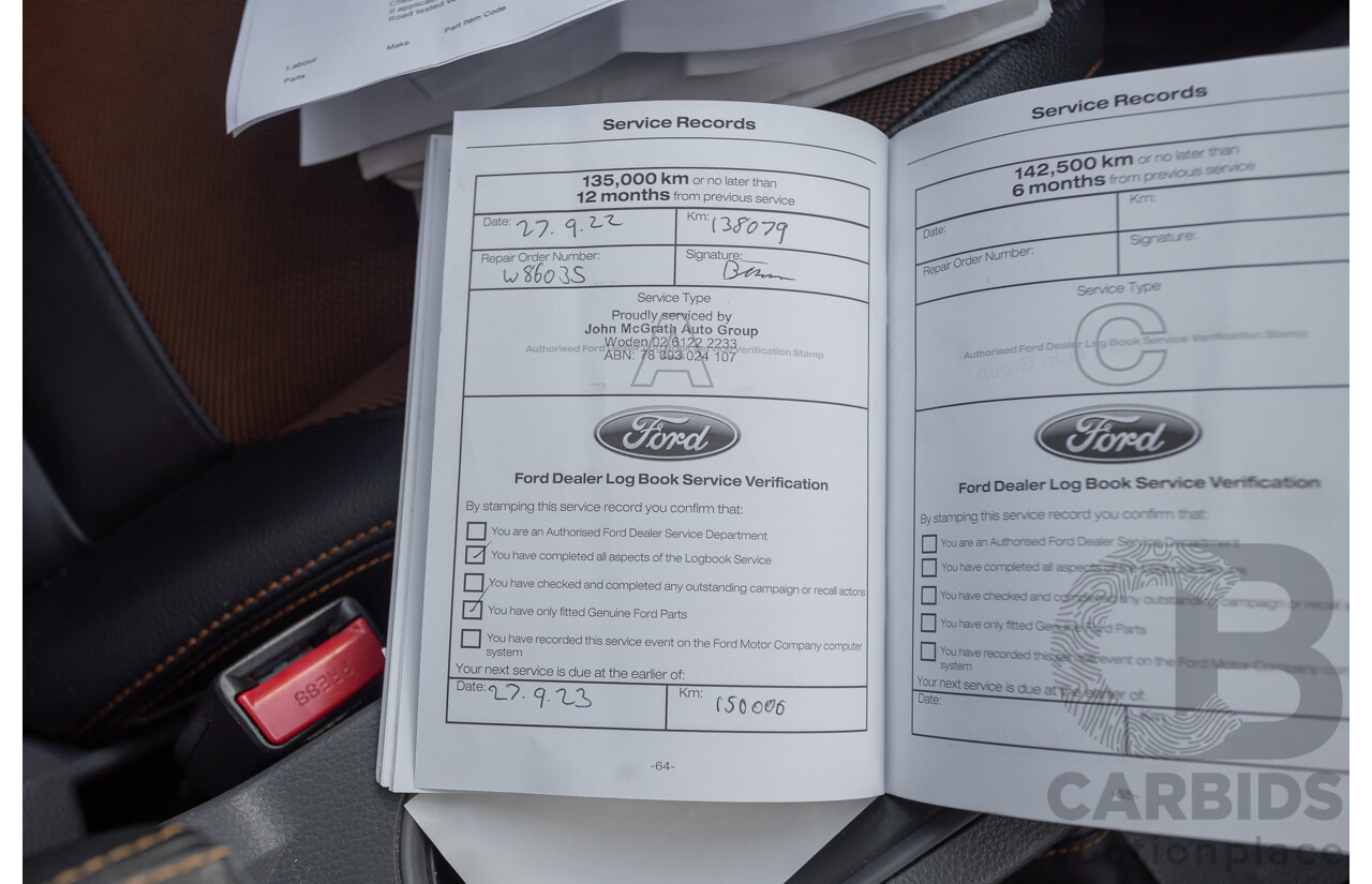 04/2018 Ford Ranger WILDTRAK 3.2 (4x4) PX MKII MY18 Dual Cab P/Up White Turbo Diesel 3.2L