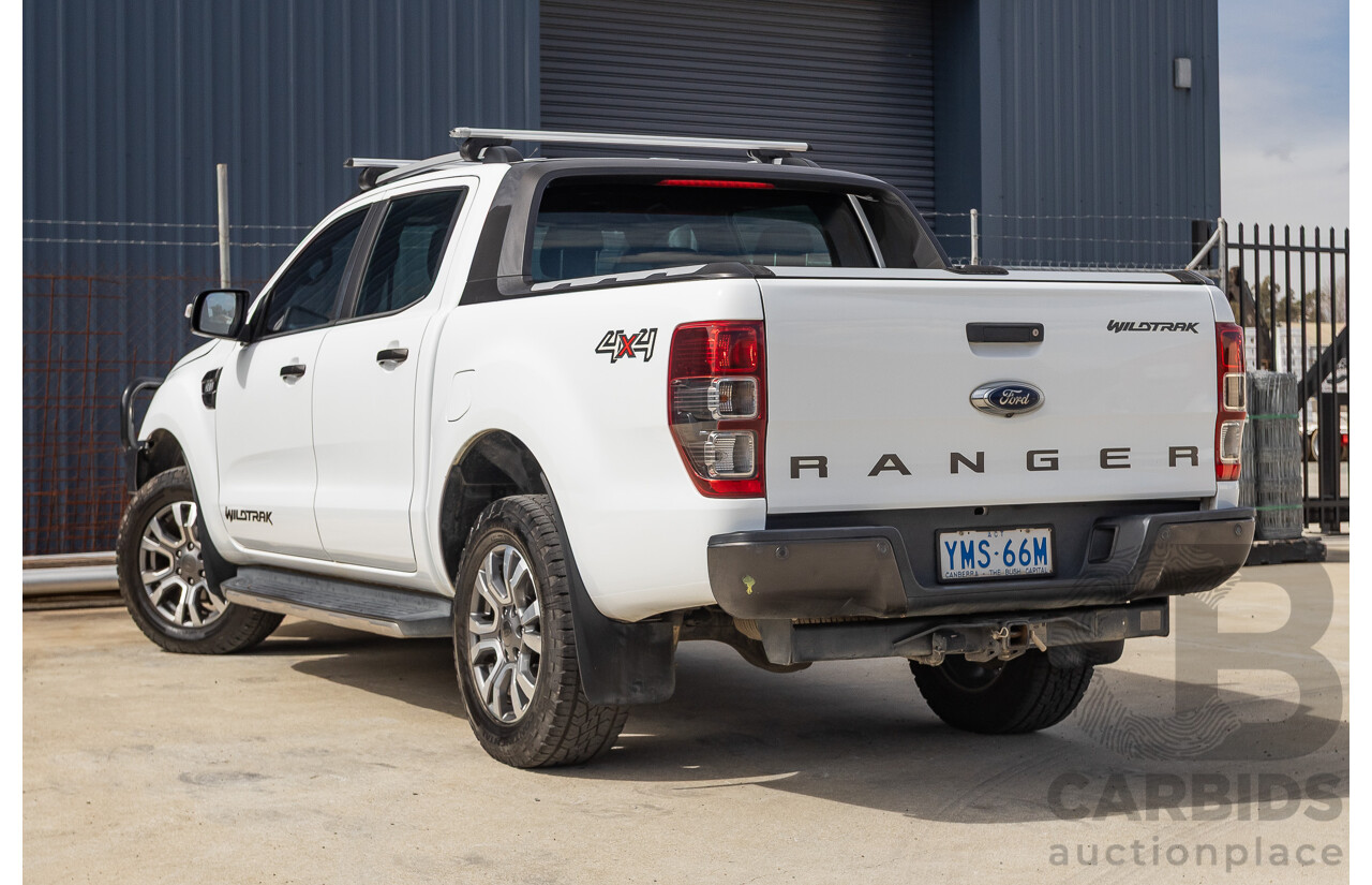 04/2018 Ford Ranger WILDTRAK 3.2 (4x4) PX MKII MY18 Dual Cab P/Up White Turbo Diesel 3.2L