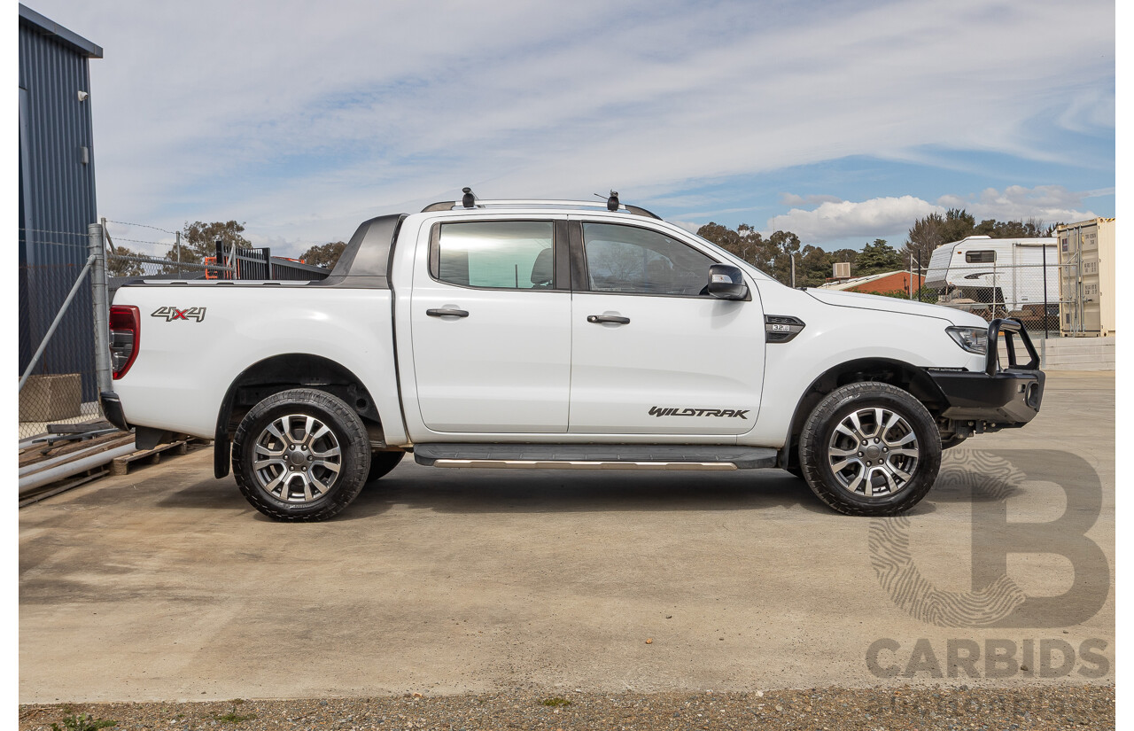 04/2018 Ford Ranger WILDTRAK 3.2 (4x4) PX MKII MY18 Dual Cab P/Up White Turbo Diesel 3.2L