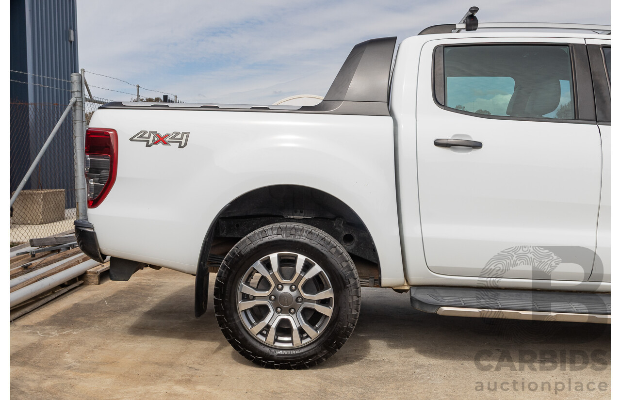 04/2018 Ford Ranger WILDTRAK 3.2 (4x4) PX MKII MY18 Dual Cab P/Up White Turbo Diesel 3.2L