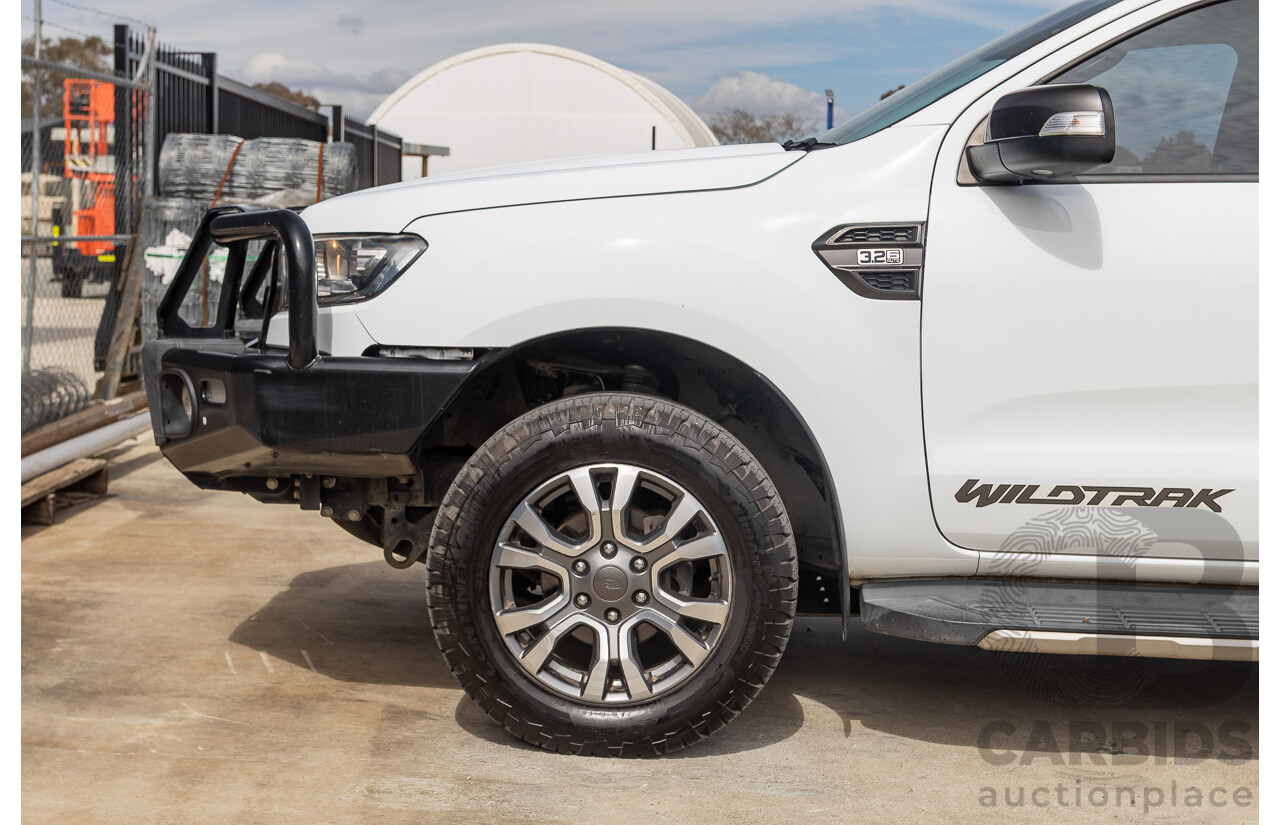 04/2018 Ford Ranger WILDTRAK 3.2 (4x4) PX MKII MY18 Dual Cab P/Up White Turbo Diesel 3.2L