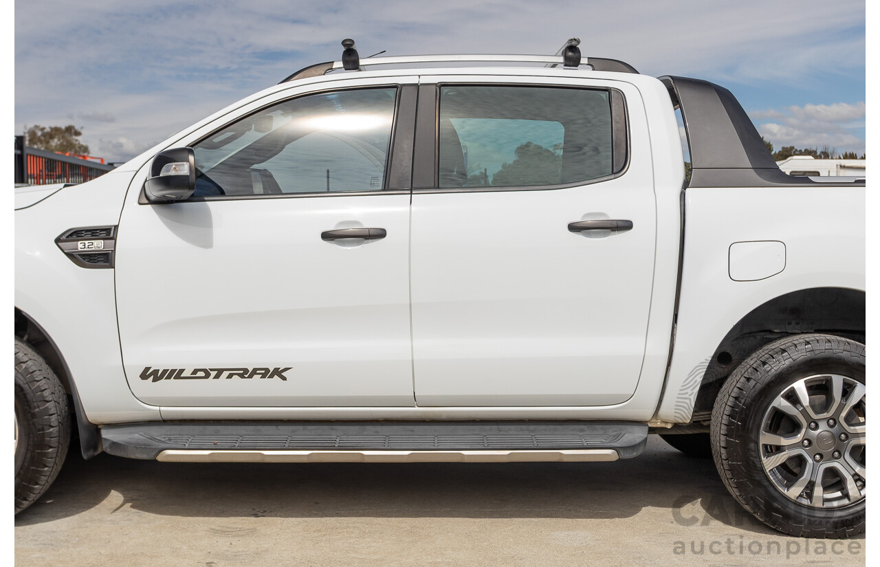 04/2018 Ford Ranger WILDTRAK 3.2 (4x4) PX MKII MY18 Dual Cab P/Up White Turbo Diesel 3.2L