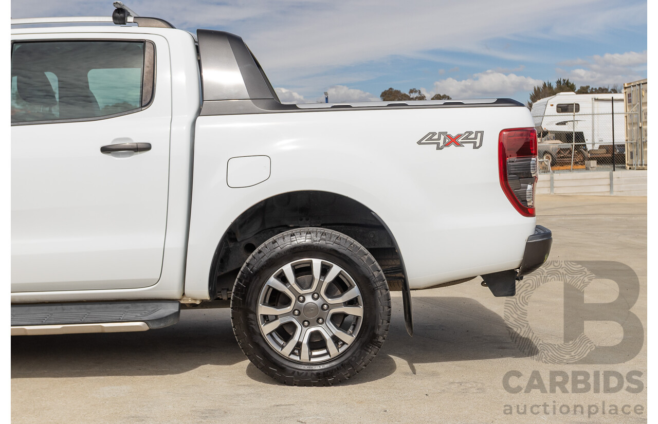 04/2018 Ford Ranger WILDTRAK 3.2 (4x4) PX MKII MY18 Dual Cab P/Up White Turbo Diesel 3.2L