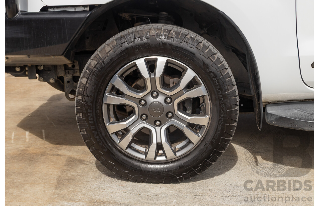 04/2018 Ford Ranger WILDTRAK 3.2 (4x4) PX MKII MY18 Dual Cab P/Up White Turbo Diesel 3.2L