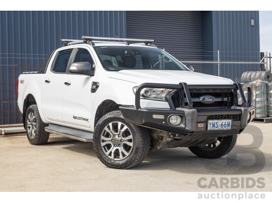 04/2018 Ford Ranger WILDTRAK 3.2 (4x4) PX MKII MY18 Dual Cab P/Up White Turbo Diesel 3.2L