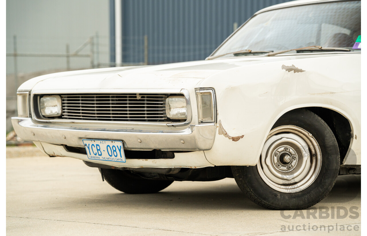 01/1972 Chrysler Valiant Charger VH 2d Coupe Alpine White 245ci 4.0L