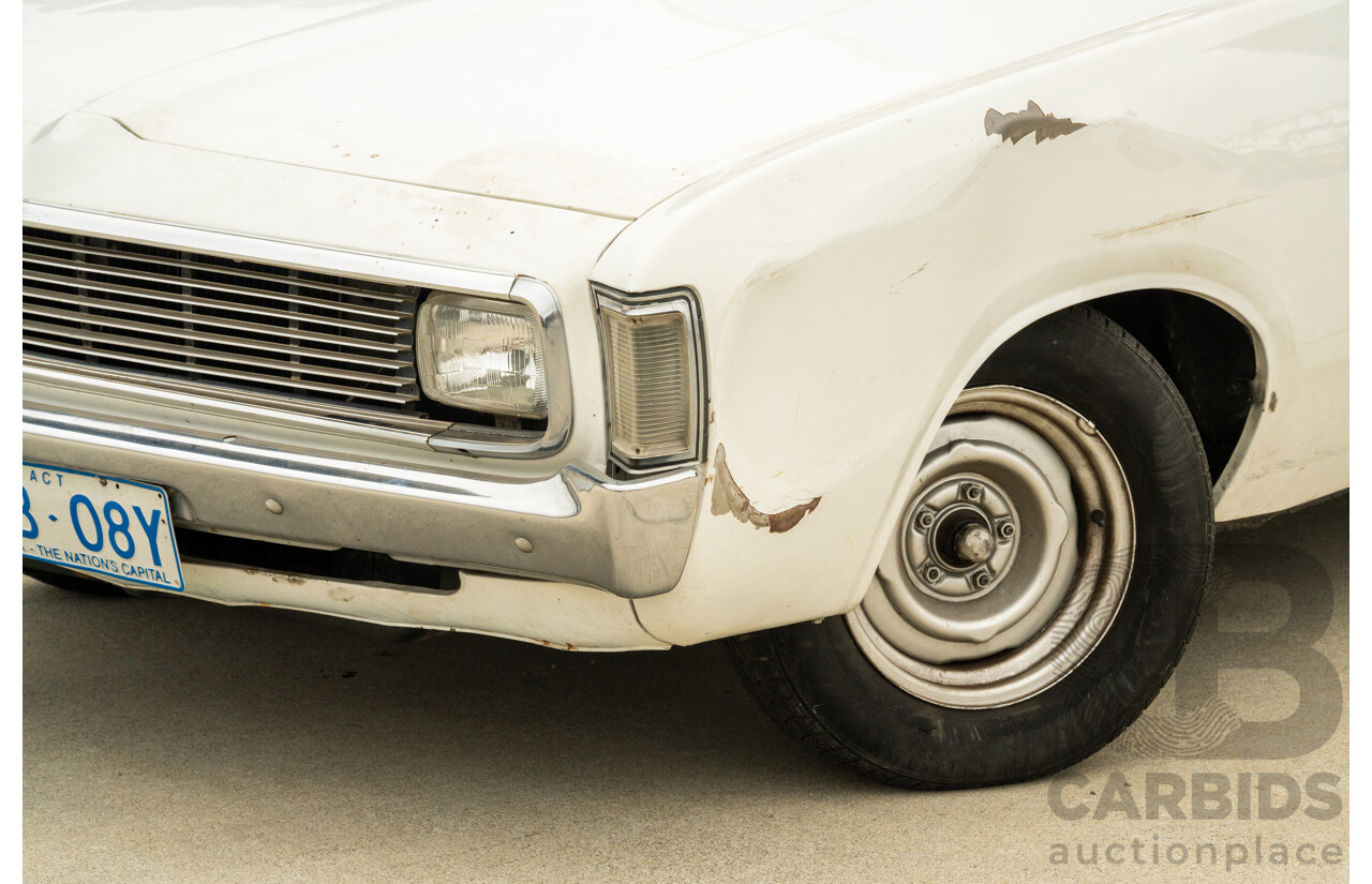 01/1972 Chrysler Valiant Charger VH 2d Coupe Alpine White 245ci 4.0L