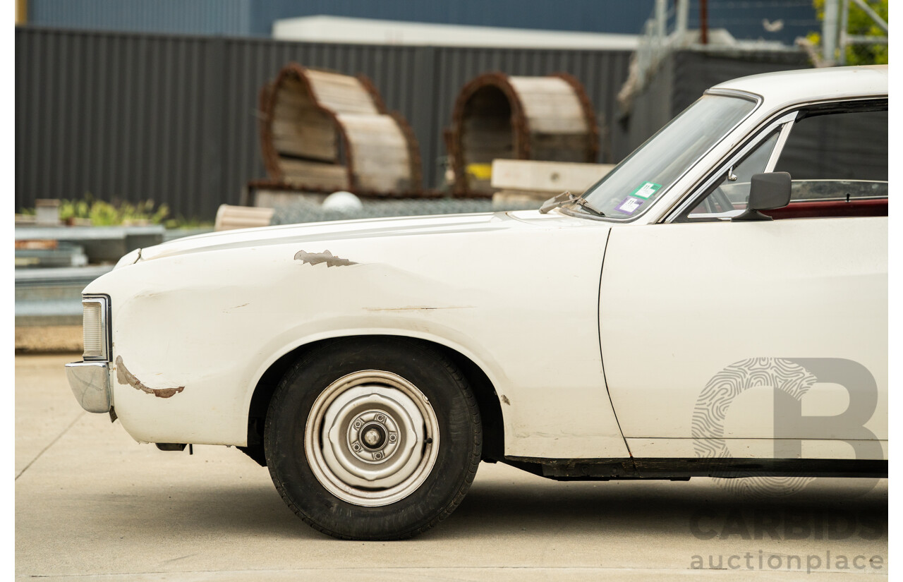01/1972 Chrysler Valiant Charger VH 2d Coupe Alpine White 245ci 4.0L