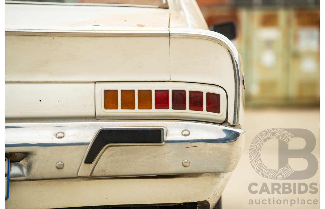 01/1972 Chrysler Valiant Charger VH 2d Coupe Alpine White 245ci 4.0L