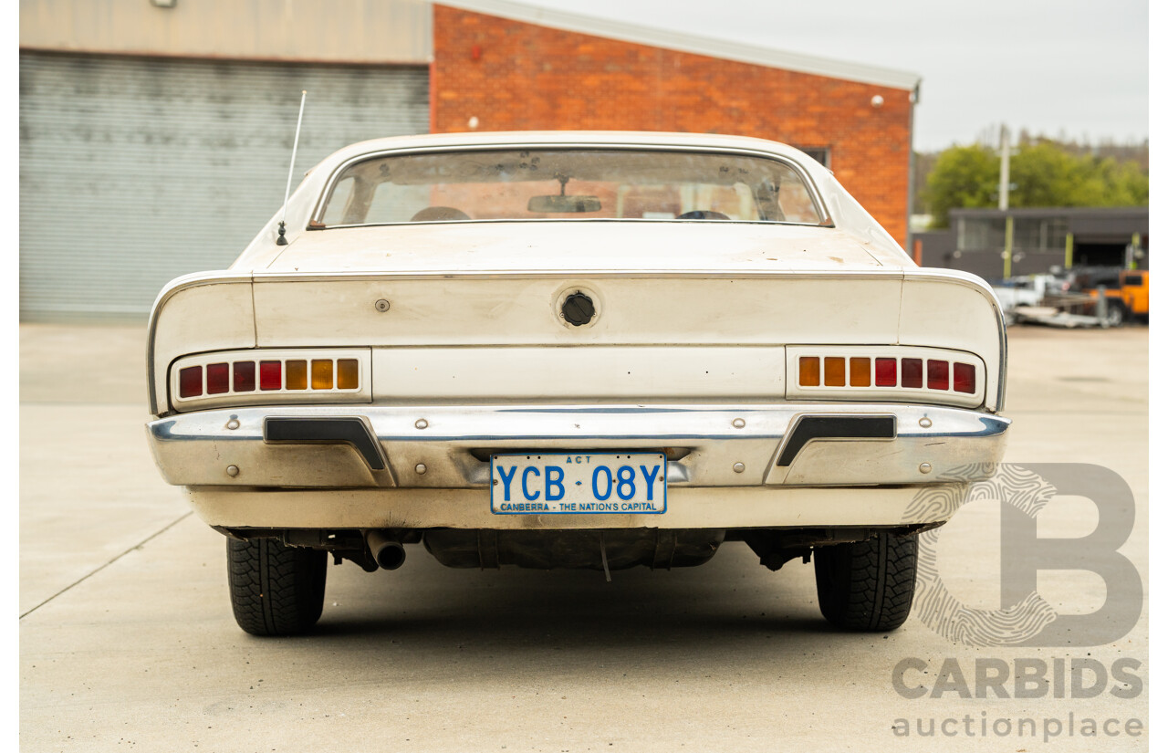 01/1972 Chrysler Valiant Charger VH 2d Coupe Alpine White 245ci 4.0L