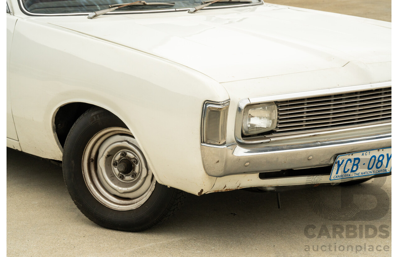 01/1972 Chrysler Valiant Charger VH 2d Coupe Alpine White 245ci 4.0L