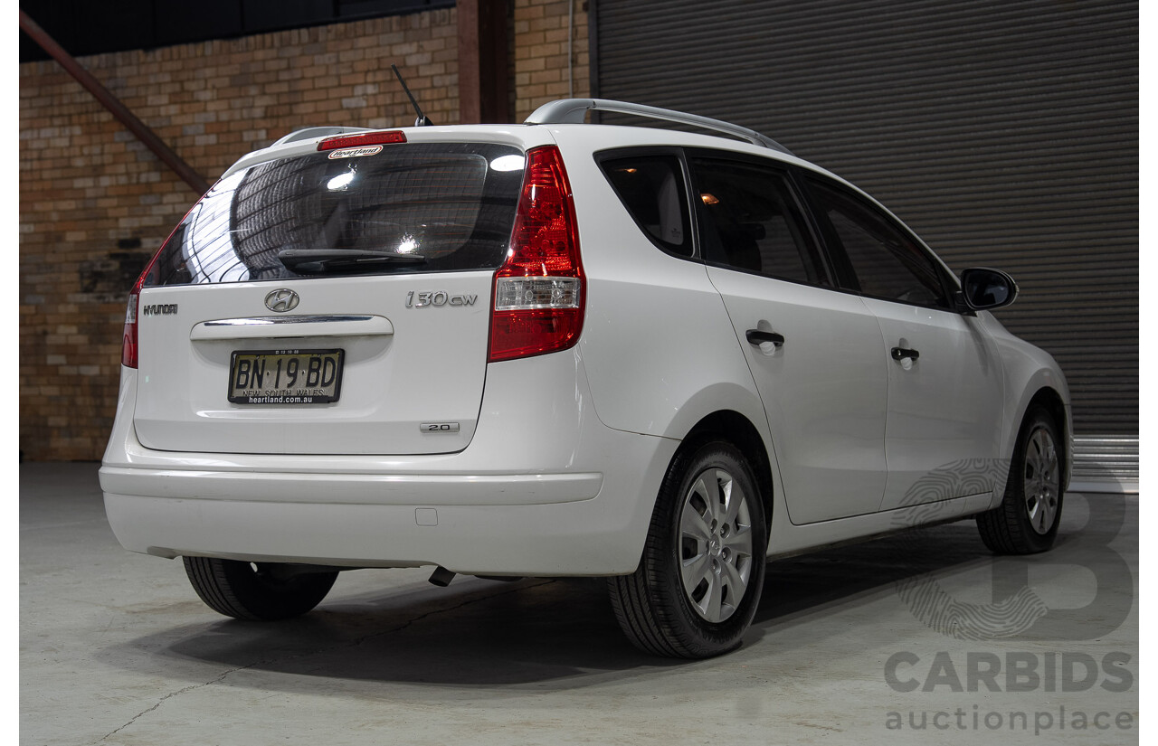 11/2011 Hyundai i30 CW SX 2.0 FD MY11 4d Wagon White 2.0L