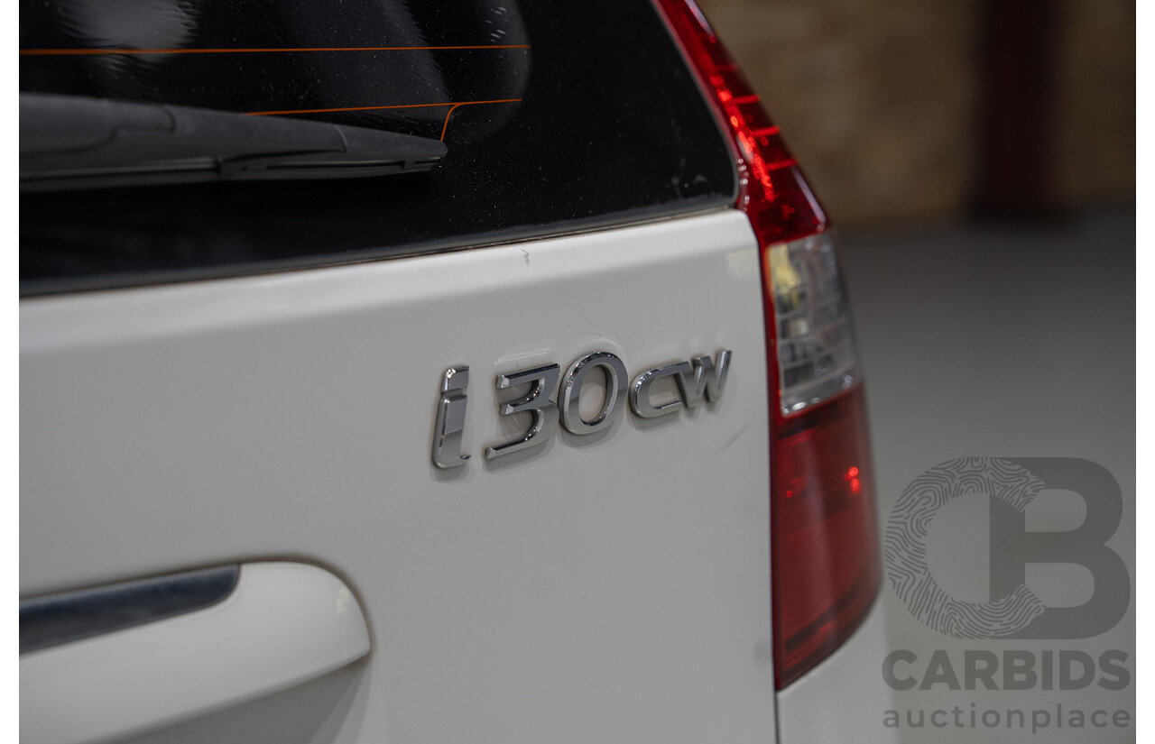 11/2011 Hyundai i30 CW SX 2.0 FD MY11 4d Wagon White 2.0L