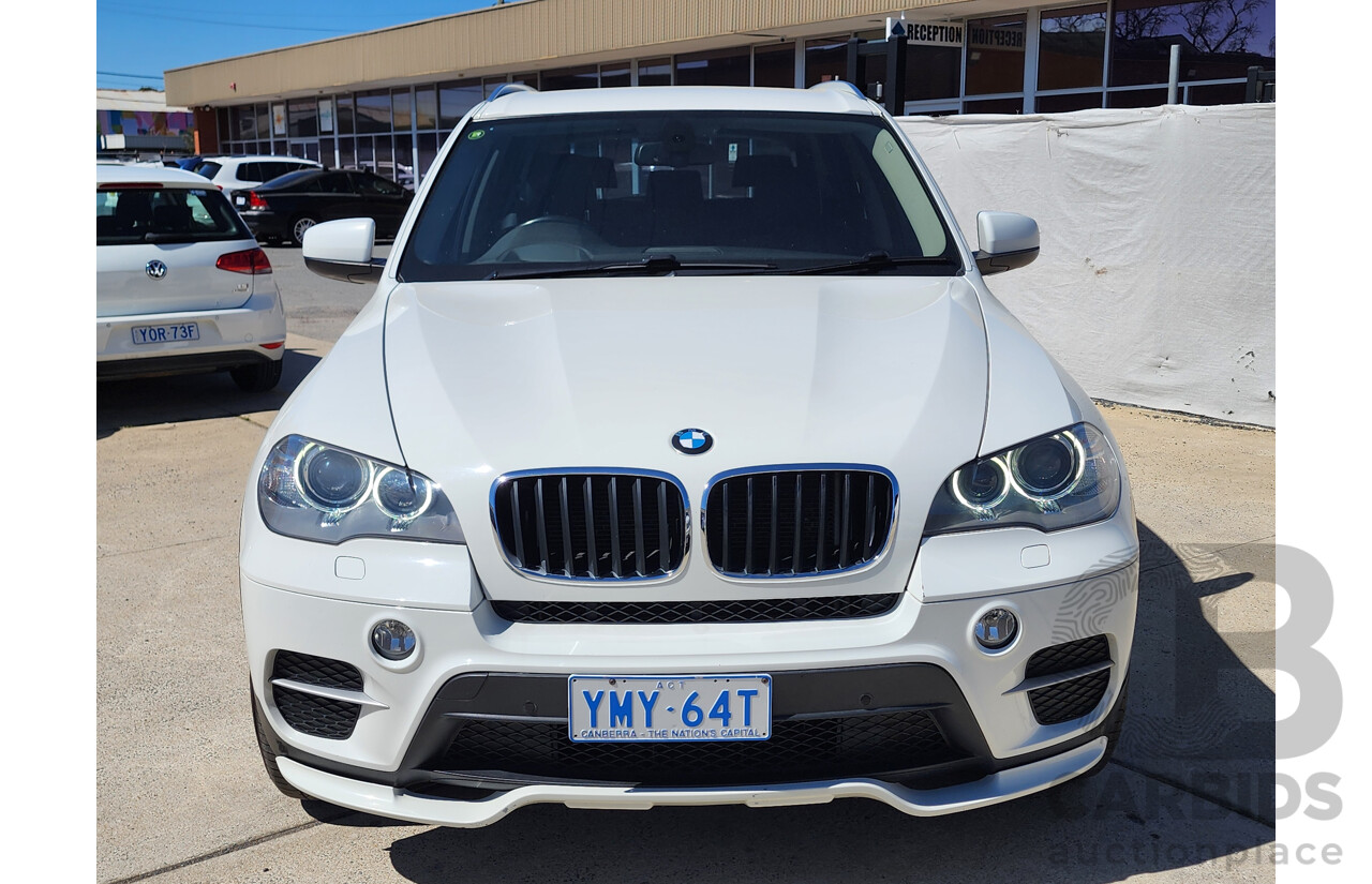 01/2013 Bmw X5 Xdrive 30d E70 MY12 4d Wagon White 3.0L