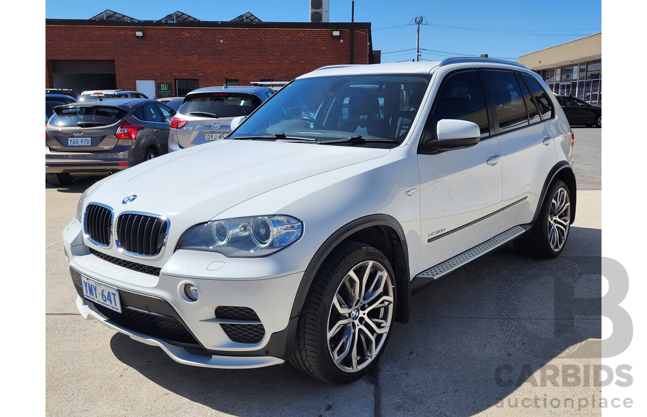 01/2013 Bmw X5 Xdrive 30d E70 MY12 4d Wagon White 3.0L