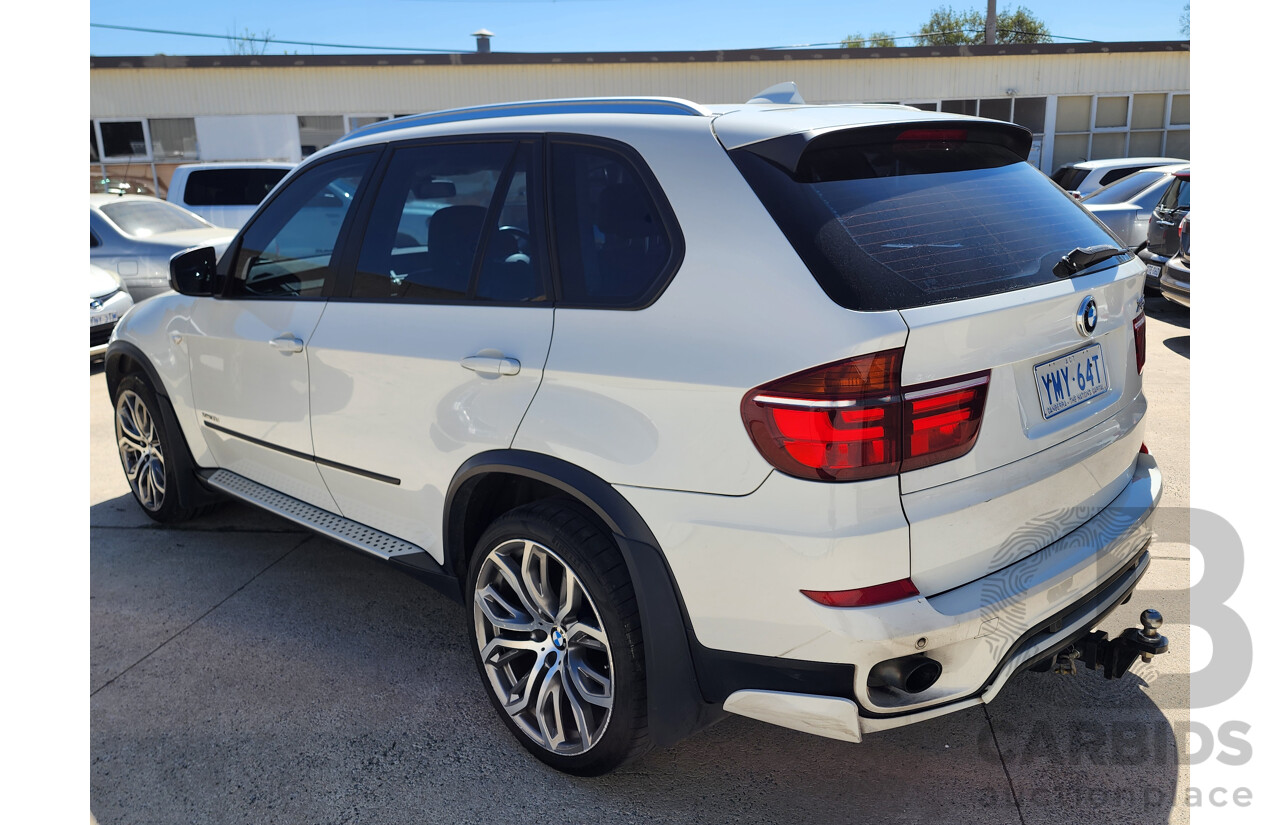 01/2013 Bmw X5 Xdrive 30d E70 MY12 4d Wagon White 3.0L
