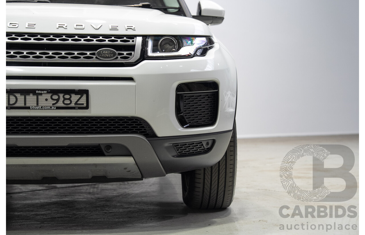 01/2018 Range Rover Evoque TD4 110kW SE (AWD) LV MY18 5d Wagon White Turbo Diesel 2.0L