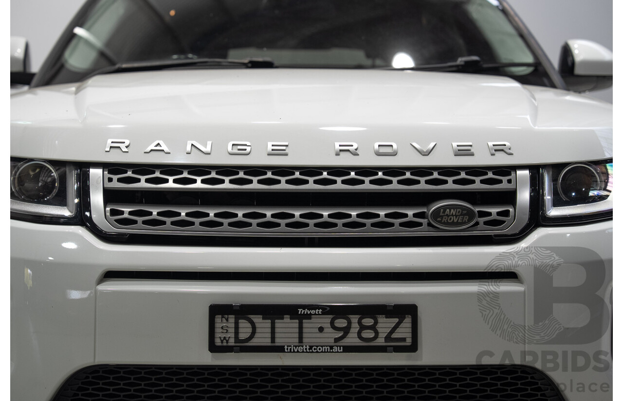 01/2018 Range Rover Evoque TD4 110kW SE (AWD) LV MY18 5d Wagon White Turbo Diesel 2.0L