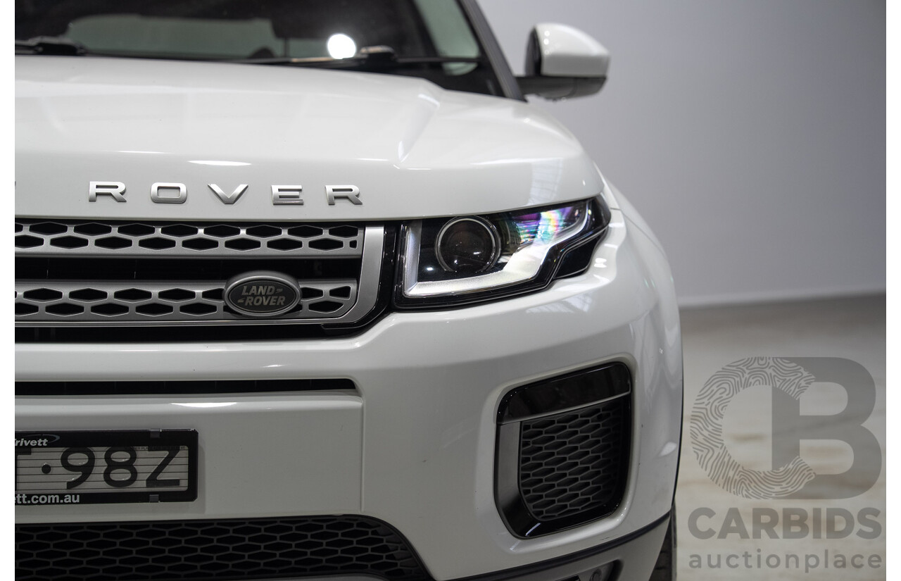 01/2018 Range Rover Evoque TD4 110kW SE (AWD) LV MY18 5d Wagon White Turbo Diesel 2.0L