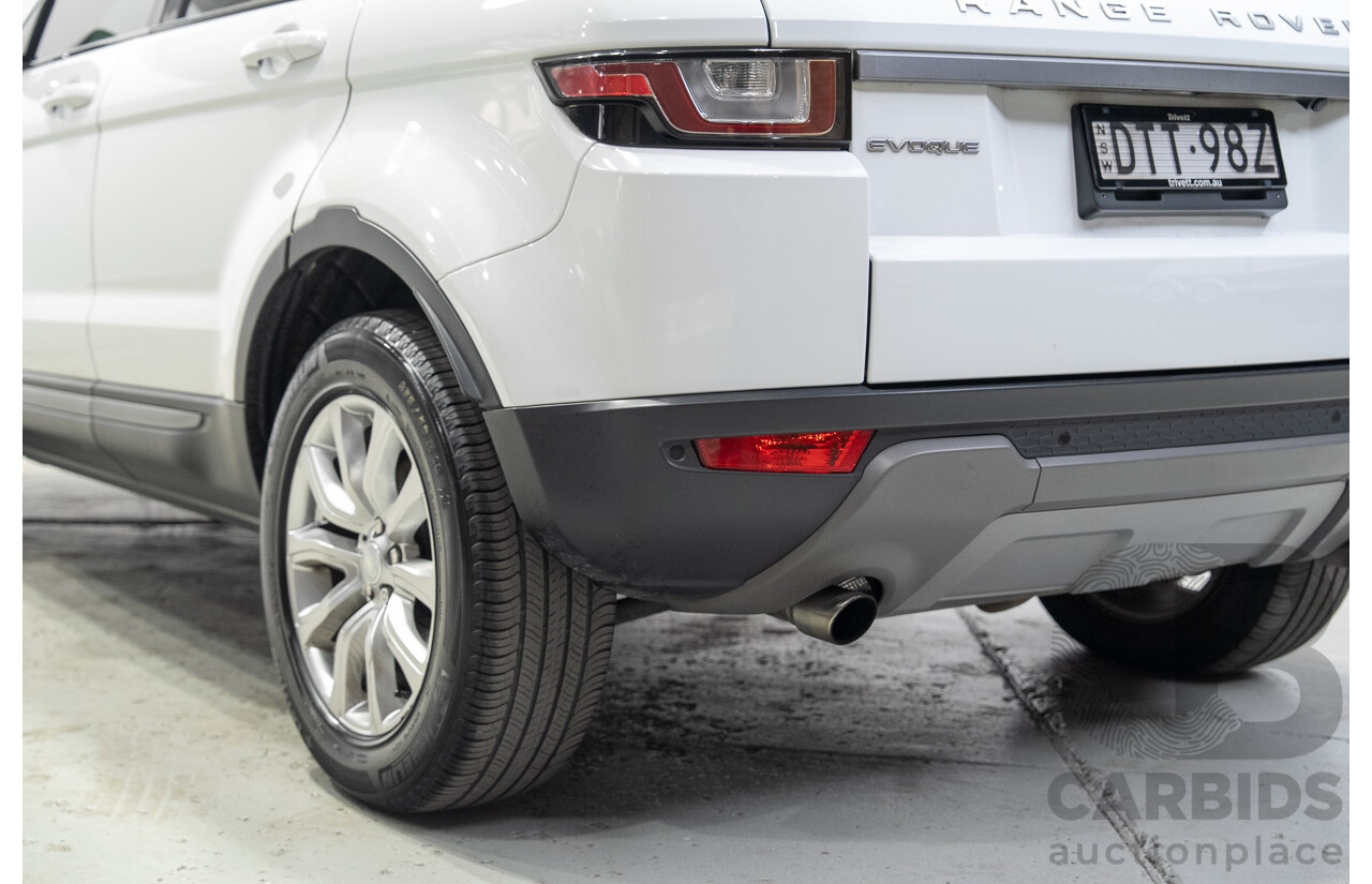 01/2018 Range Rover Evoque TD4 110kW SE (AWD) LV MY18 5d Wagon White Turbo Diesel 2.0L
