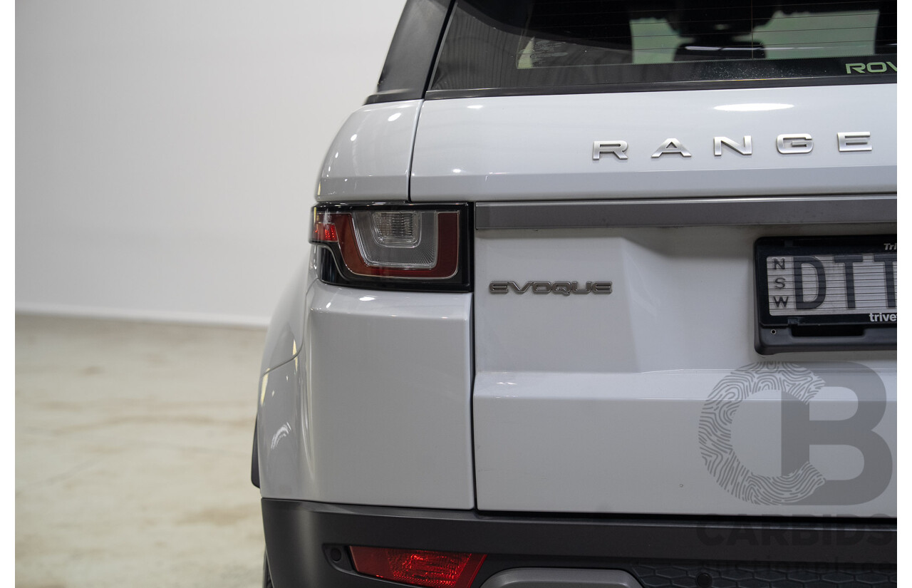 01/2018 Range Rover Evoque TD4 110kW SE (AWD) LV MY18 5d Wagon White Turbo Diesel 2.0L