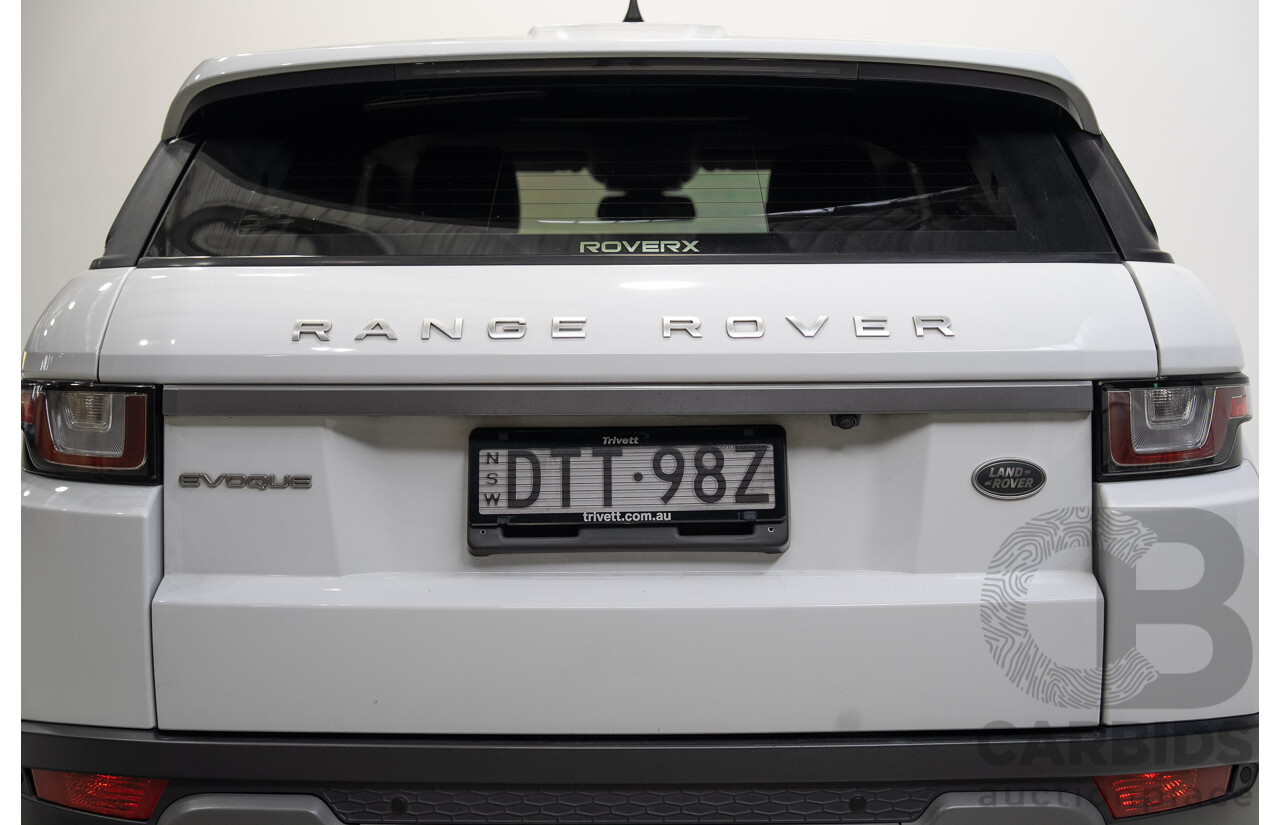 01/2018 Range Rover Evoque TD4 110kW SE (AWD) LV MY18 5d Wagon White Turbo Diesel 2.0L