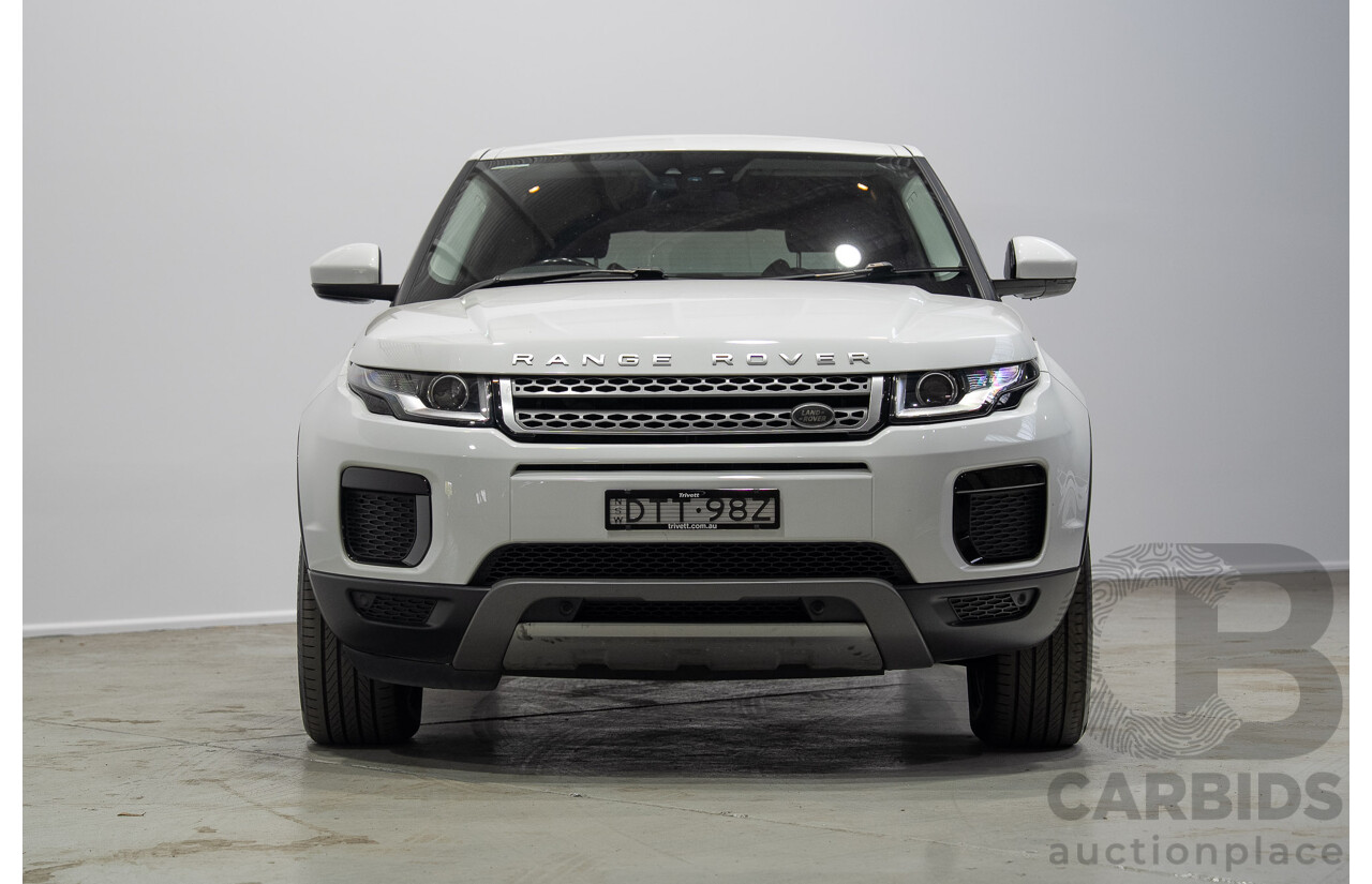 01/2018 Range Rover Evoque TD4 110kW SE (AWD) LV MY18 5d Wagon White Turbo Diesel 2.0L