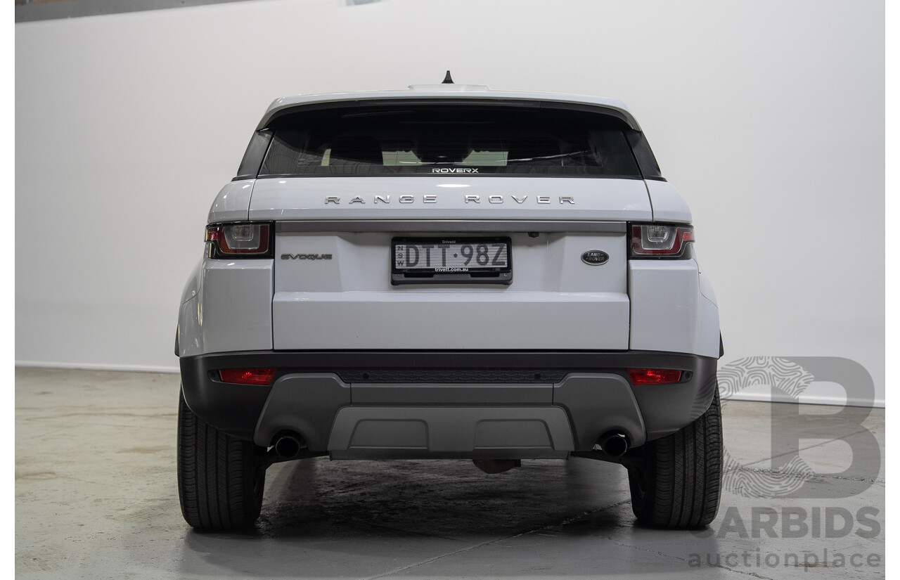 01/2018 Range Rover Evoque TD4 110kW SE (AWD) LV MY18 5d Wagon White Turbo Diesel 2.0L