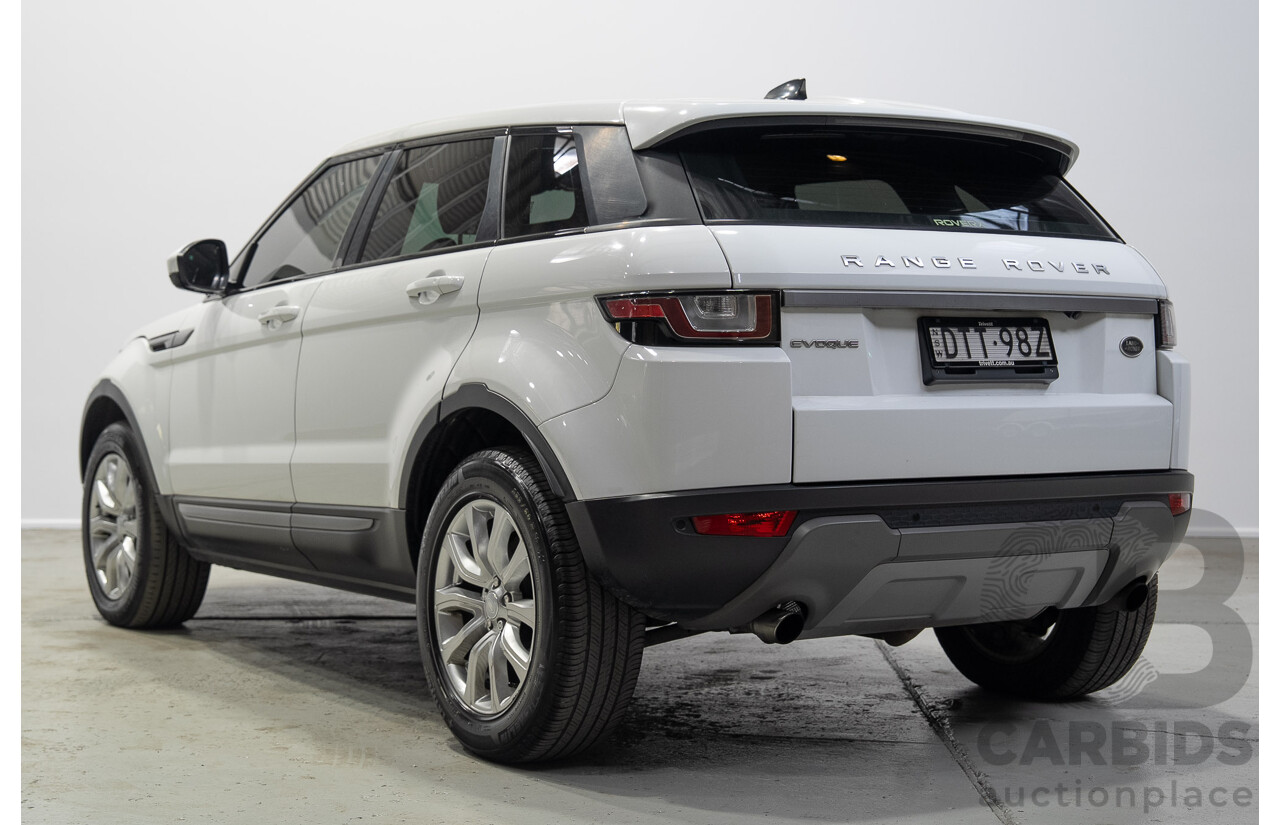 01/2018 Range Rover Evoque TD4 110kW SE (AWD) LV MY18 5d Wagon White Turbo Diesel 2.0L